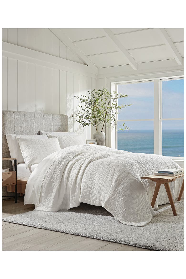 Campo Quilt & Pillow Sham Set, Alternate, color, SNOW