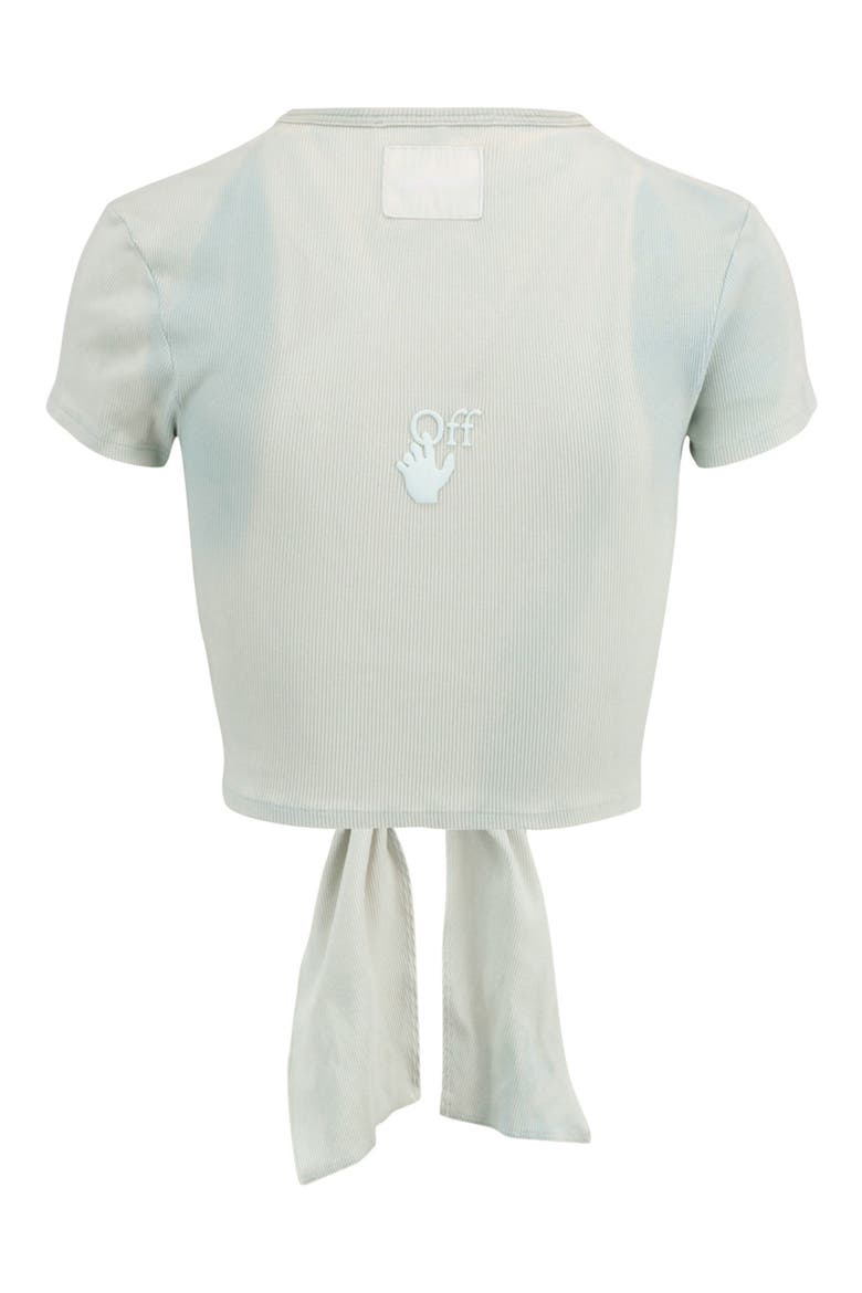 Laundry Ribbed Knotted T-Shirt, Alternate, color, BLUE