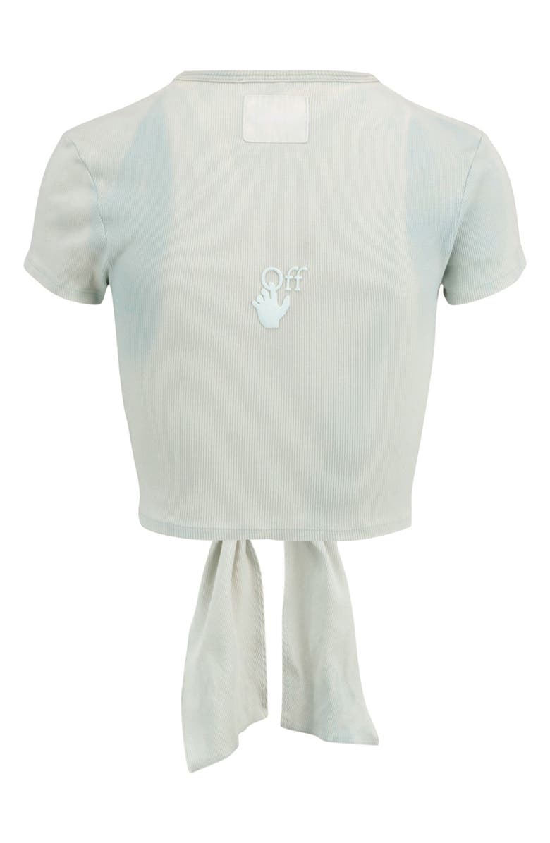 Off-White Laundry Ribbed Knotted T-Shirt, Alternate, color,