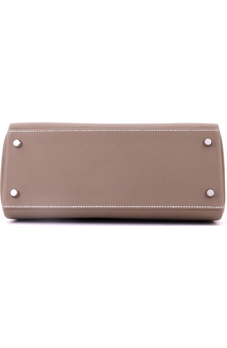 Pre-Owned Hermes Kelly Handbag Grey Evercolor with Palladium Hardware 28, Alternate, color, Etoupe