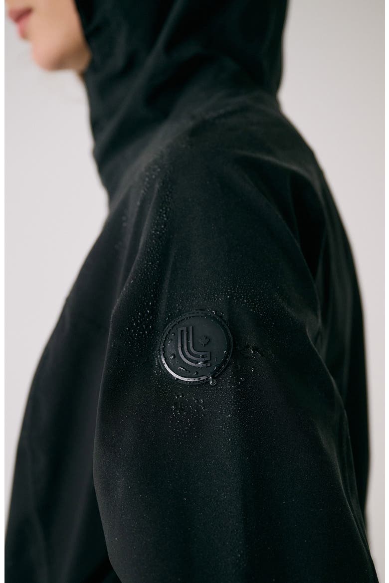 Element Long Windproof Rain Jacket, Alternate, color, BLACK BEAUTY