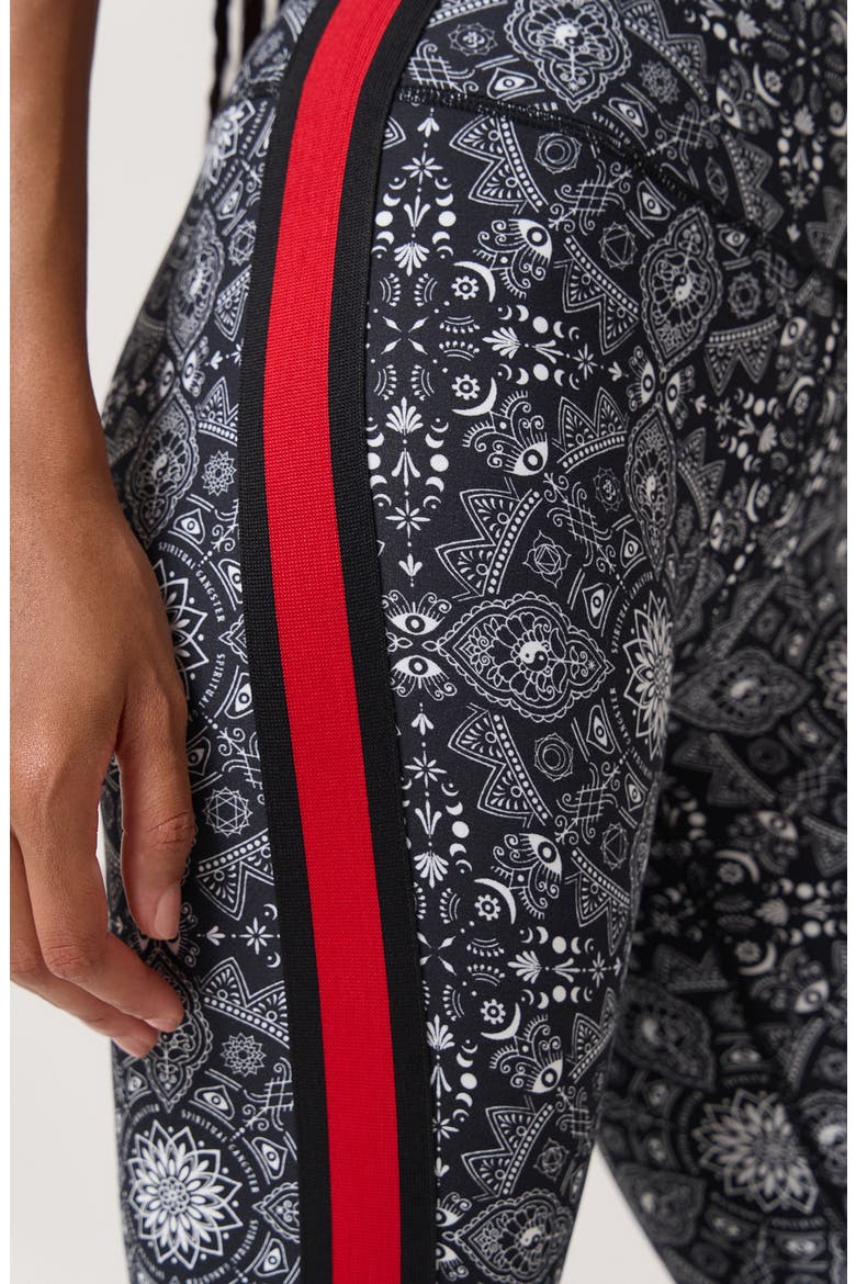 Mandala Spirit Flare Leggings, Alternate, color, BLACK