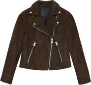 AllSaints Dalby Suede Moto Jacket