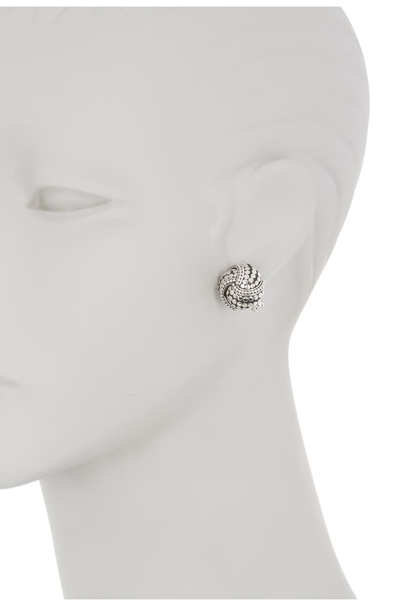 John Hardy Sterling Silver Dot Knot Earrings, Alternate, color, 