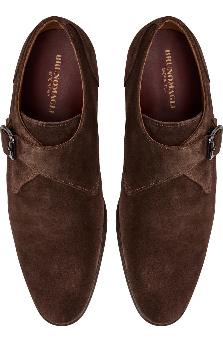Bruno Magli Solero Monk Strap Loafer, Alternate, color, Dark Brown Suede