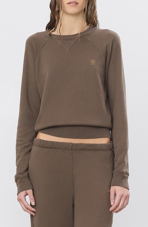 Shrunken V-Stitch Raglan Sweatshirt
