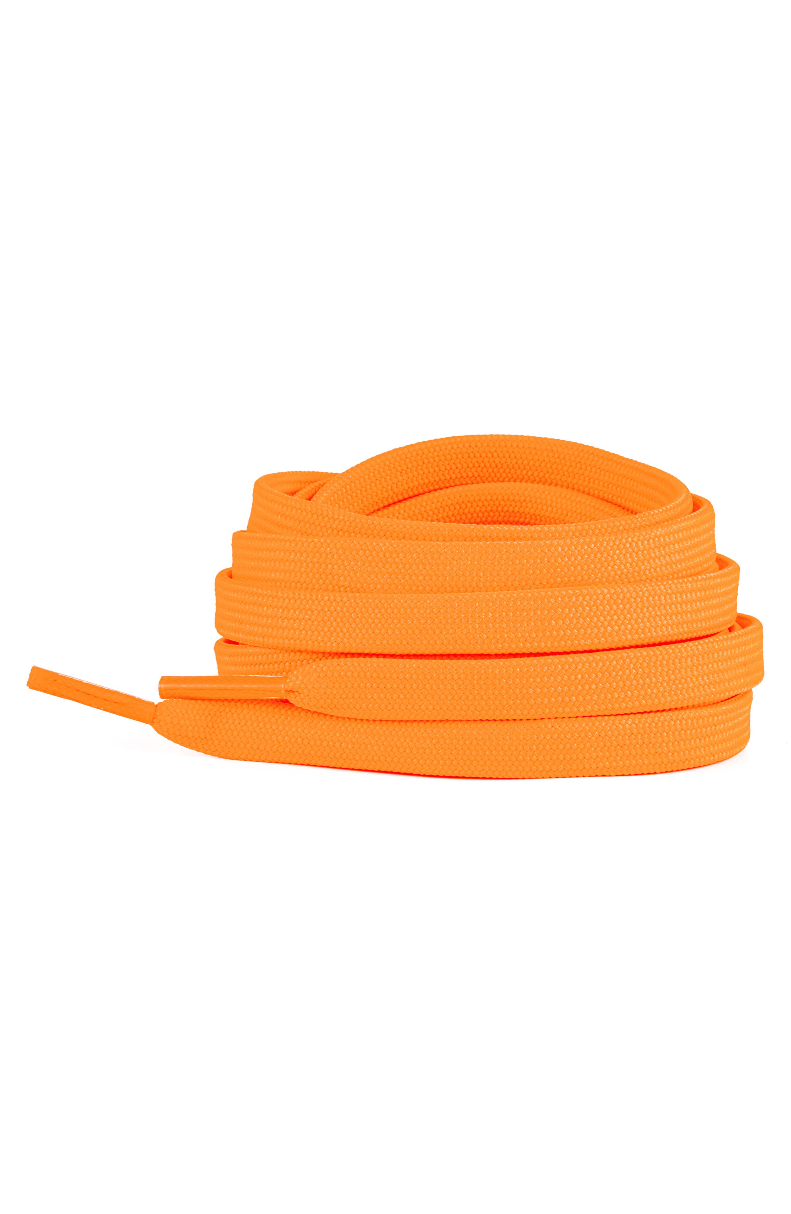 Waves California 54-Inch Premium Flat Shoelaces in Bright Orange 