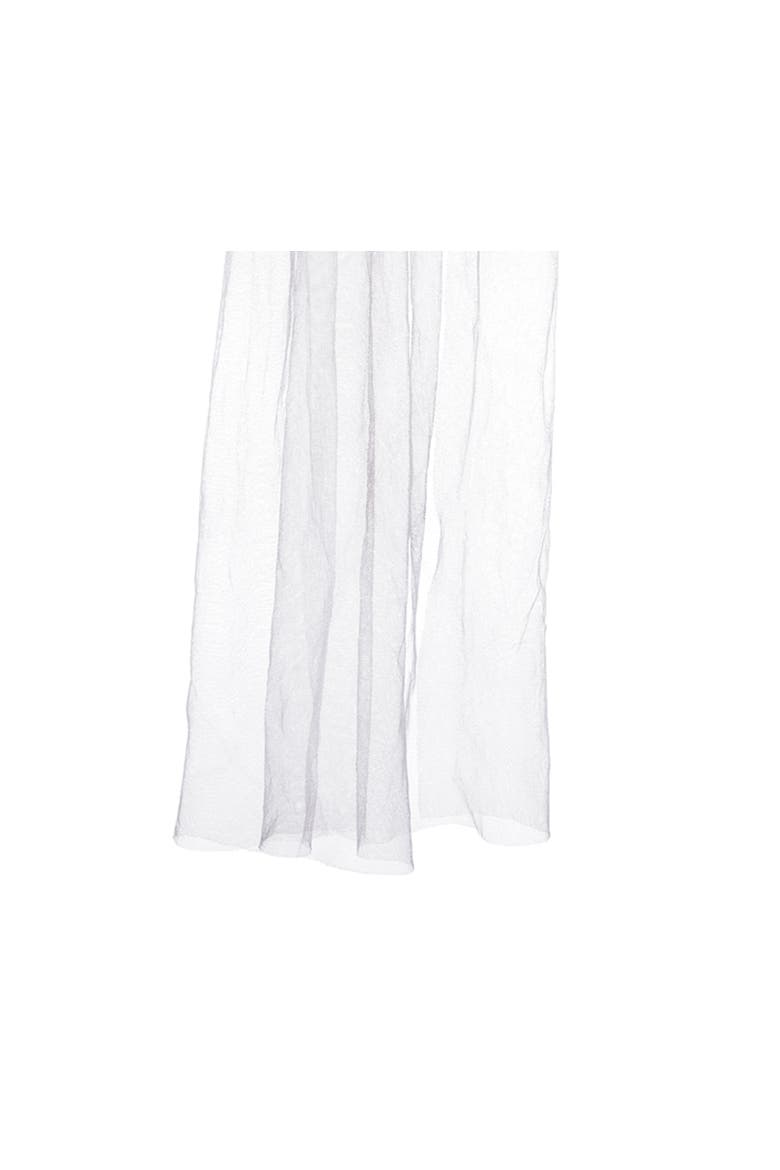 Bride Gray & White Skeleton Halloween Costume Veil Adult Headband 30.71", Alternate, color, White