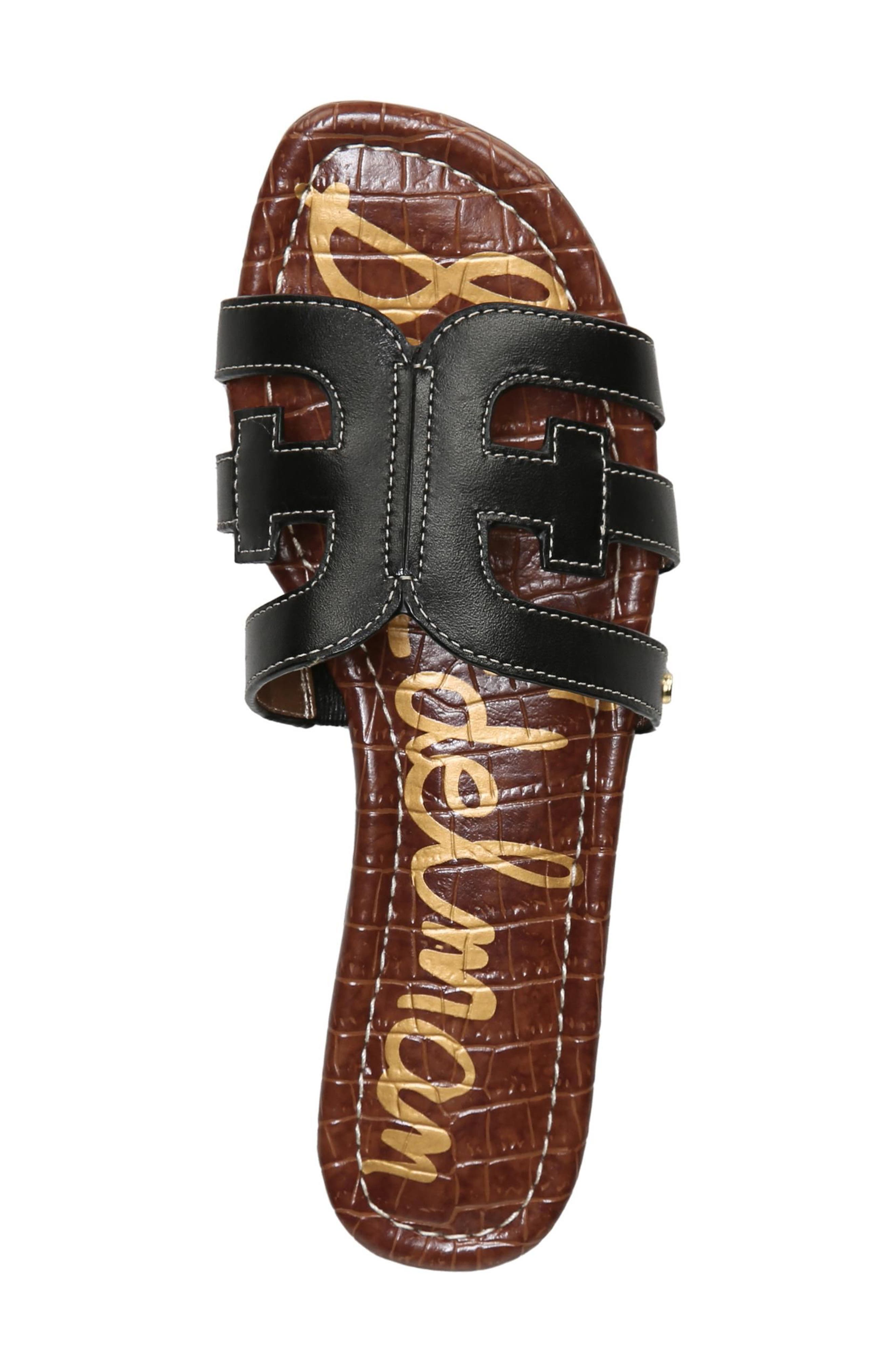 Sam Edelman Bay Cutout Slide Sandal - Wide Width Available, Alternate, color, Black