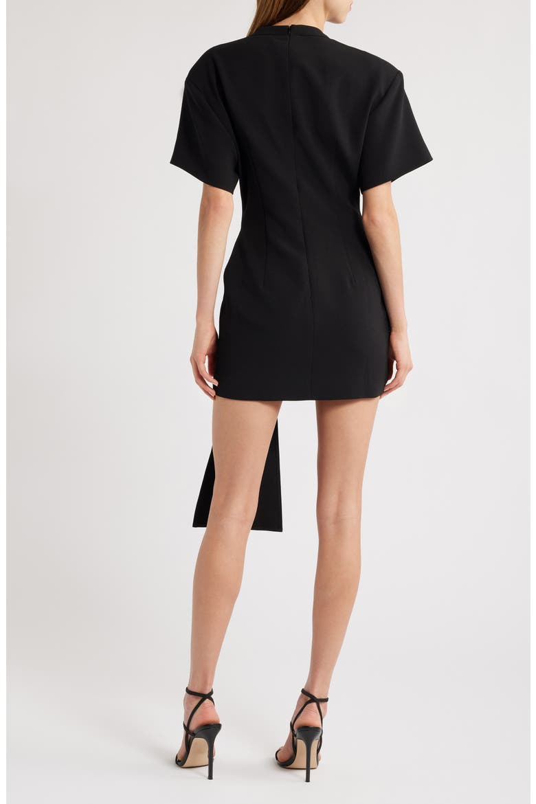 martini mini dress lioness Lioness Martini Draped Belt Short Sleeve Mini Dress