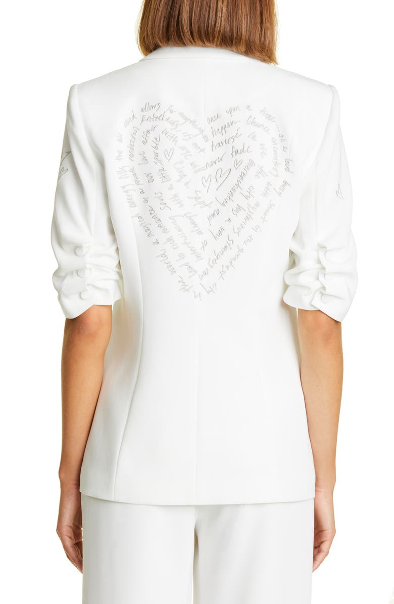 Cinq à Sept Khloe Short-Sleeve Blazer, Alternate, color, 