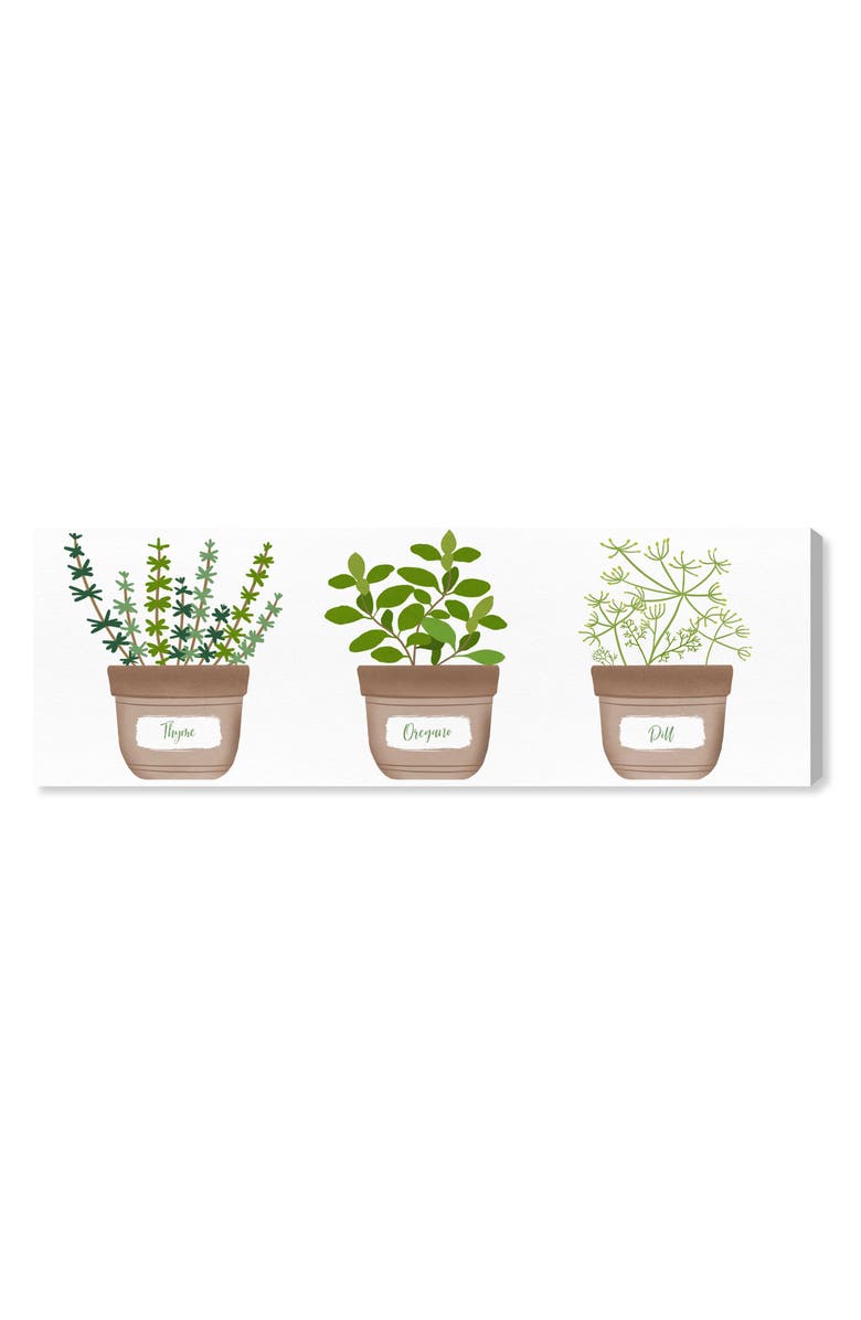 Oliver Gal Herbs II Canvas Wall Art, Main, color, 