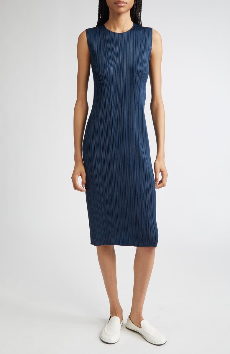 Pleats Please Issey Miyake Monthly Colors April Pleated Dress, Main, color,