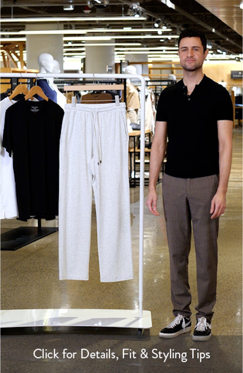 Heathered Stretch Cotton Lounge Pants, sales video thumbnail