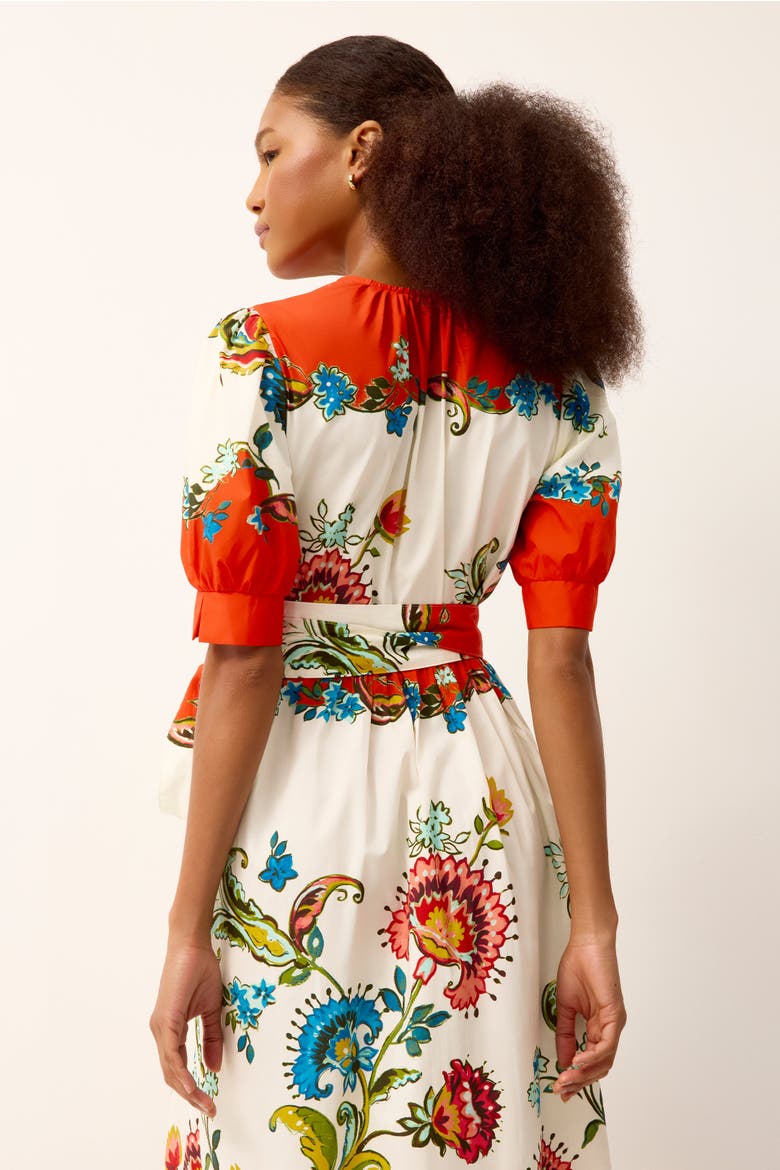 Rita Wrap Dress, Alternate, color, Cartagena