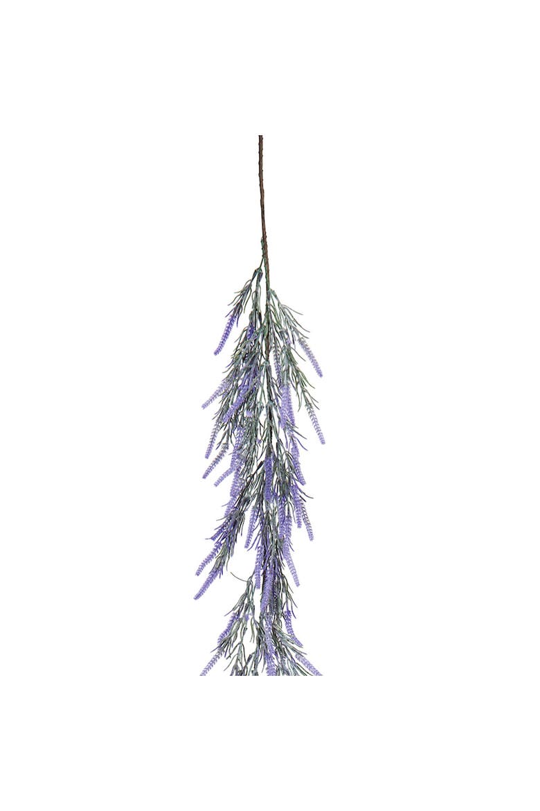 Lavender Flowers Decorative Easter Garland 59", Alternate, color, Purple