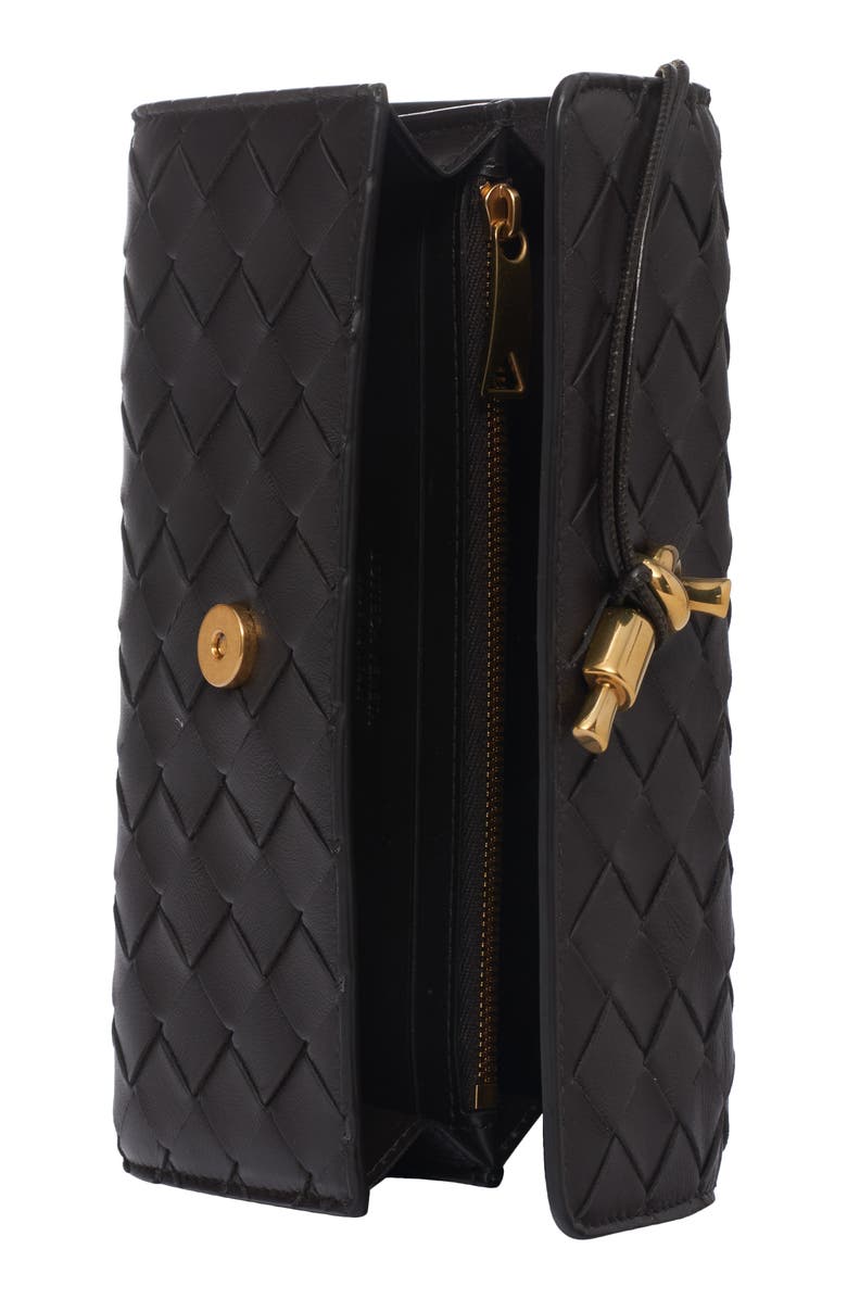 Bottega Veneta Large Intrecciato Top Handle Leather Wallet, Alternate, color, 