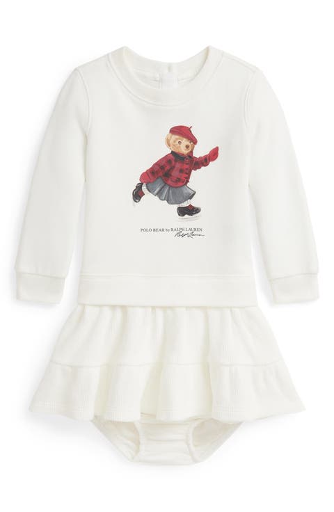 Logo Graphic Sweatshirt Dress & Bloomers (Baby)