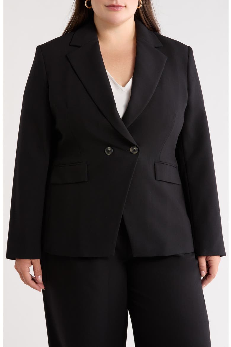 Icon Twill Hourglass Blazer, Alternate, color, BLACK