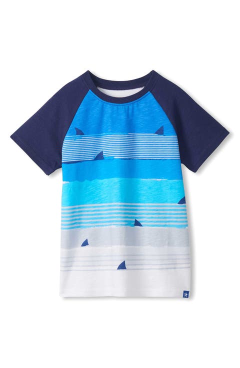 Kids' Fin Stripes T-Shirt (Little Kid & Big Kid)