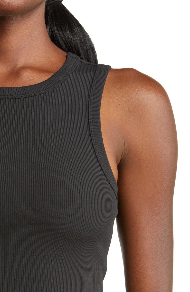 Zella Live In Meet 'N' Greet Ribbed Crop Tank Top, Alternate, color, 