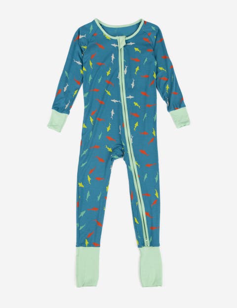 Kids Viscose Matching Family Holiday Pajama Sleeper, Reindeer & Polar Bear Prints (Toddler, Little Kid & Big Kid)