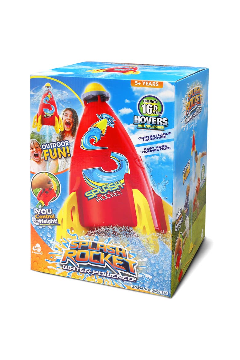 Water Powered Splash Rocket Sprinkler, Hovers & Sprays, Outdoor Toy, Main, color, Multicolored