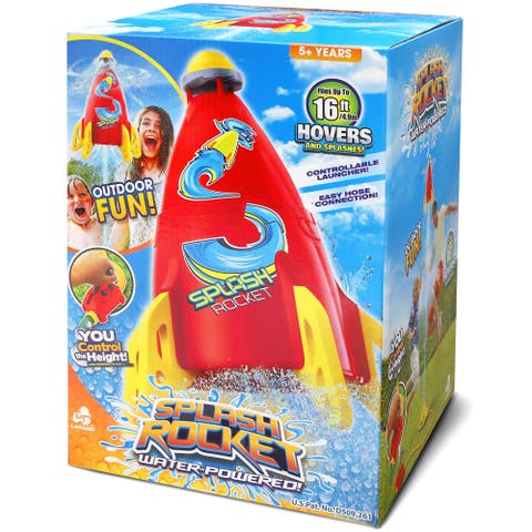 Water Powered Splash Rocket Sprinkler, Hovers & Sprays, Outdoor Toy