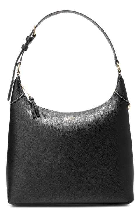 Florence Small Leather Hobo Bag