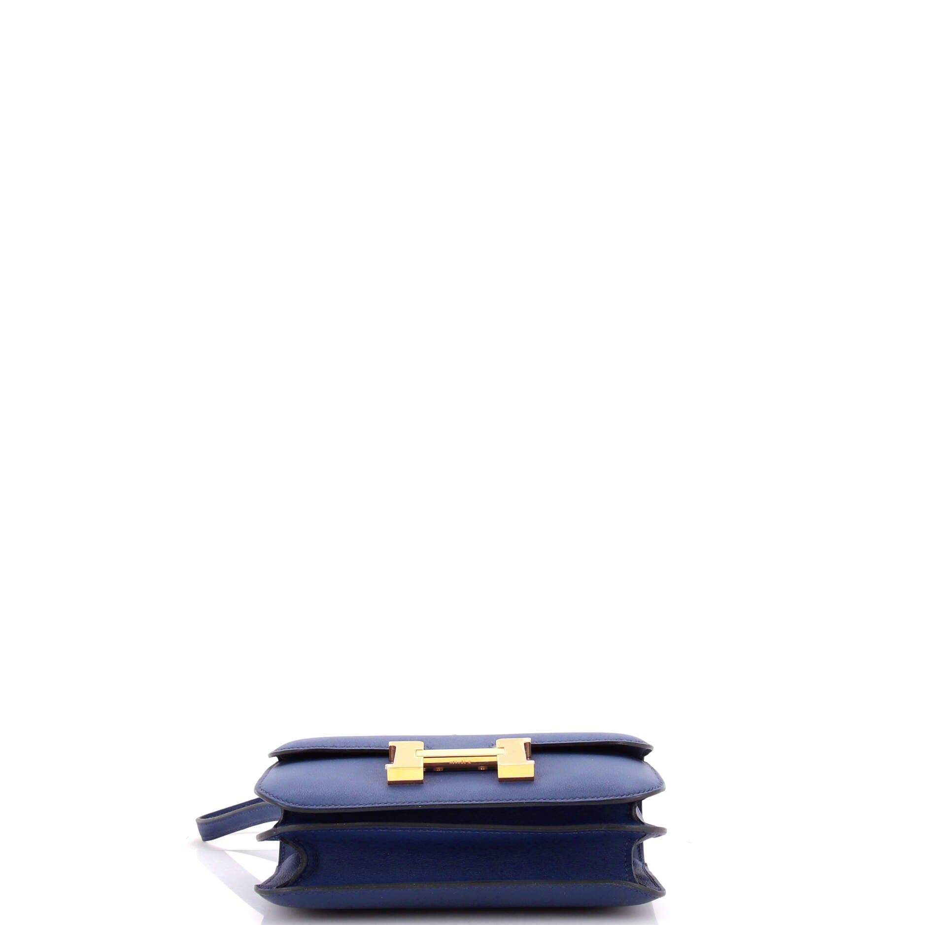 Pre-Owned Hermes Constance Bag Swift 18, Alternate, color, Bleu Saphir