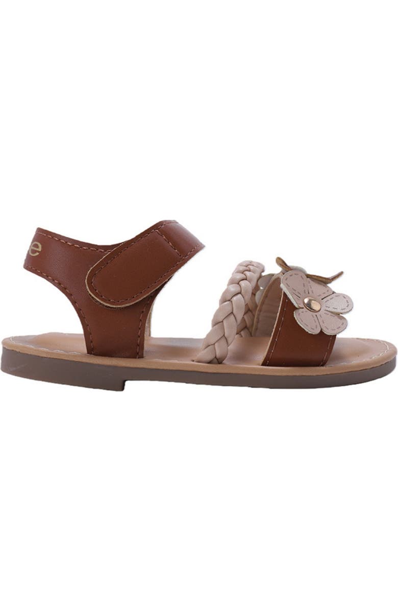 bebe Merry Sandal, Alternate, color, Cognac
