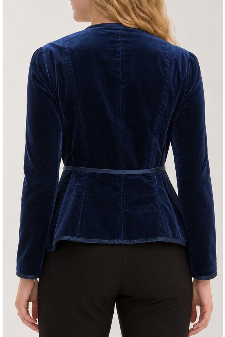 Velvet Jacket, Alternate, color, SAPPHIRE BLUE