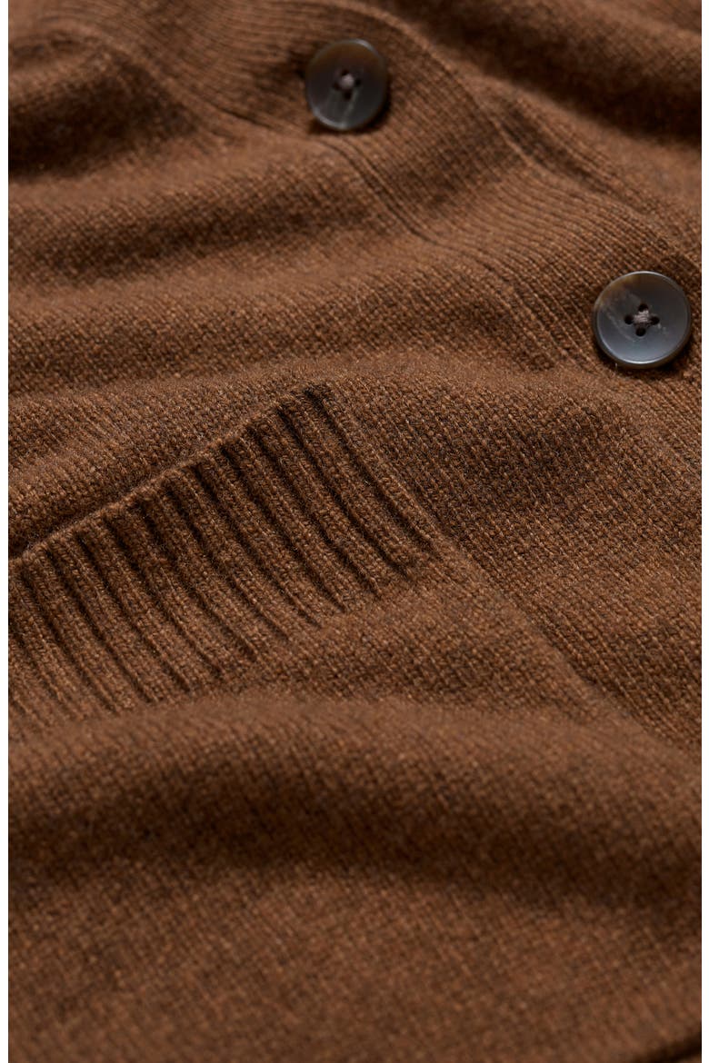 Senara Wool Blend Cardigan, Alternate, color, TOFFEE