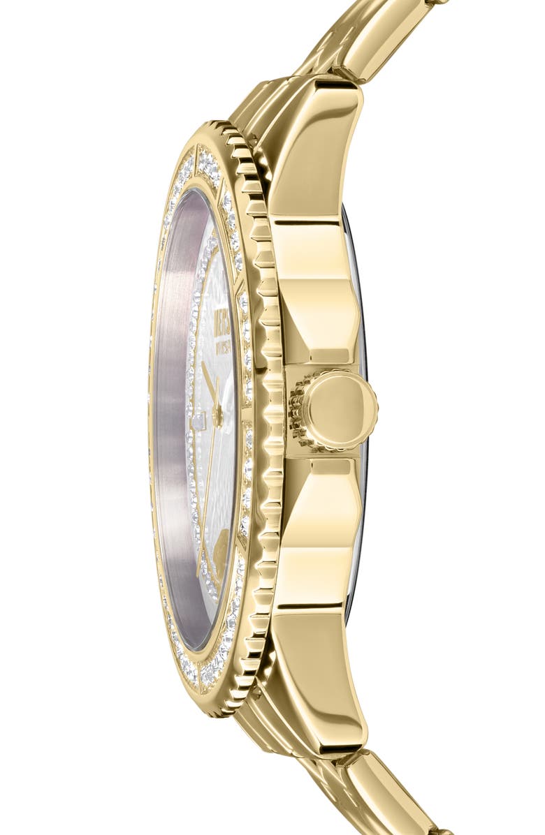 VERSUS Versace Montorgueil Bracelet Watch, 38mm, Alternate, color, Gold/ White