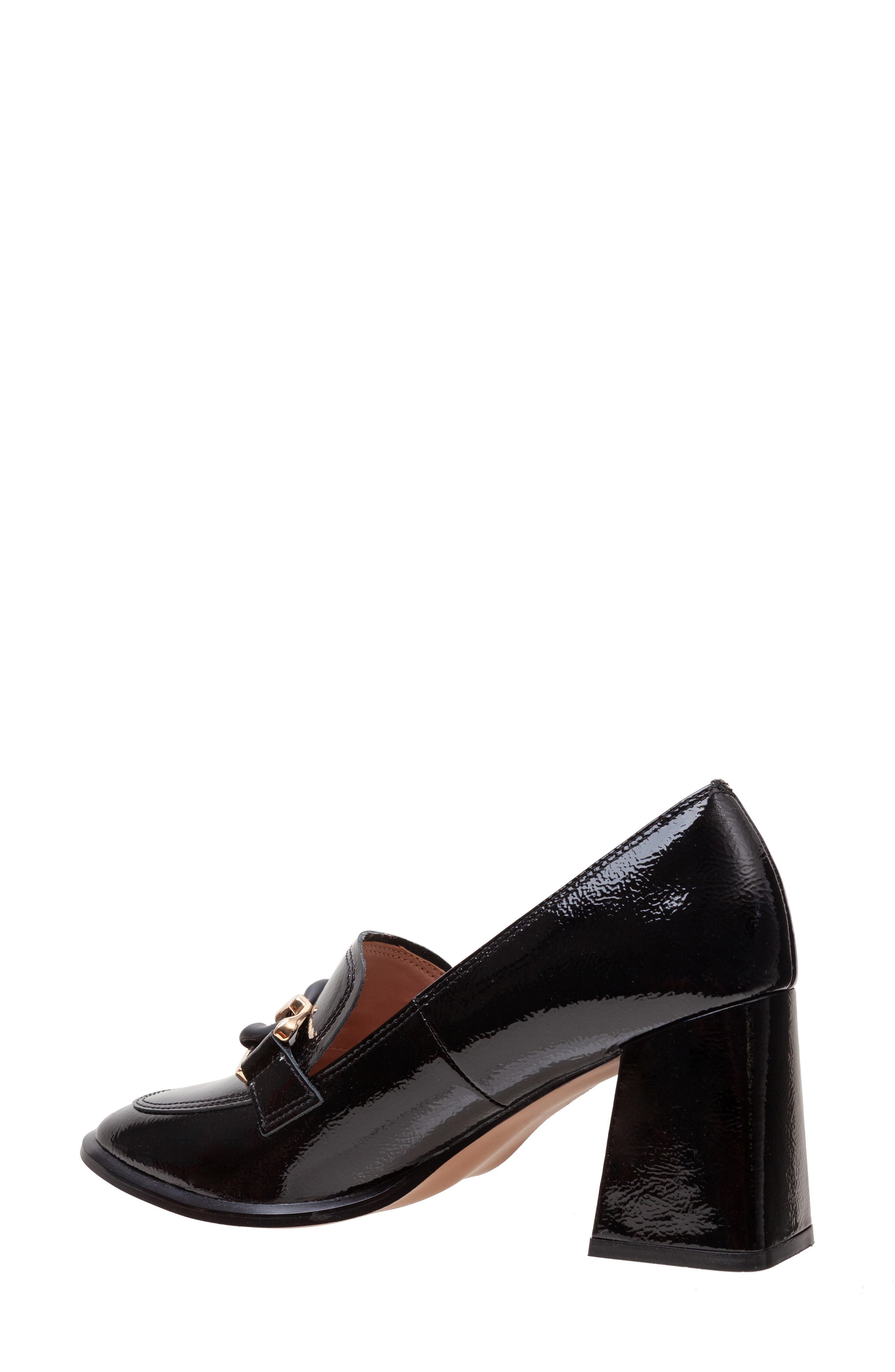 Linea Paolo Cece Block Heel Loafer, Alternate, color, Black