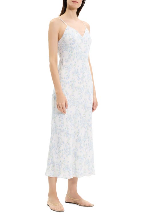THEORY THEORY FLORAL PRINT MAXI SLIPDRESS