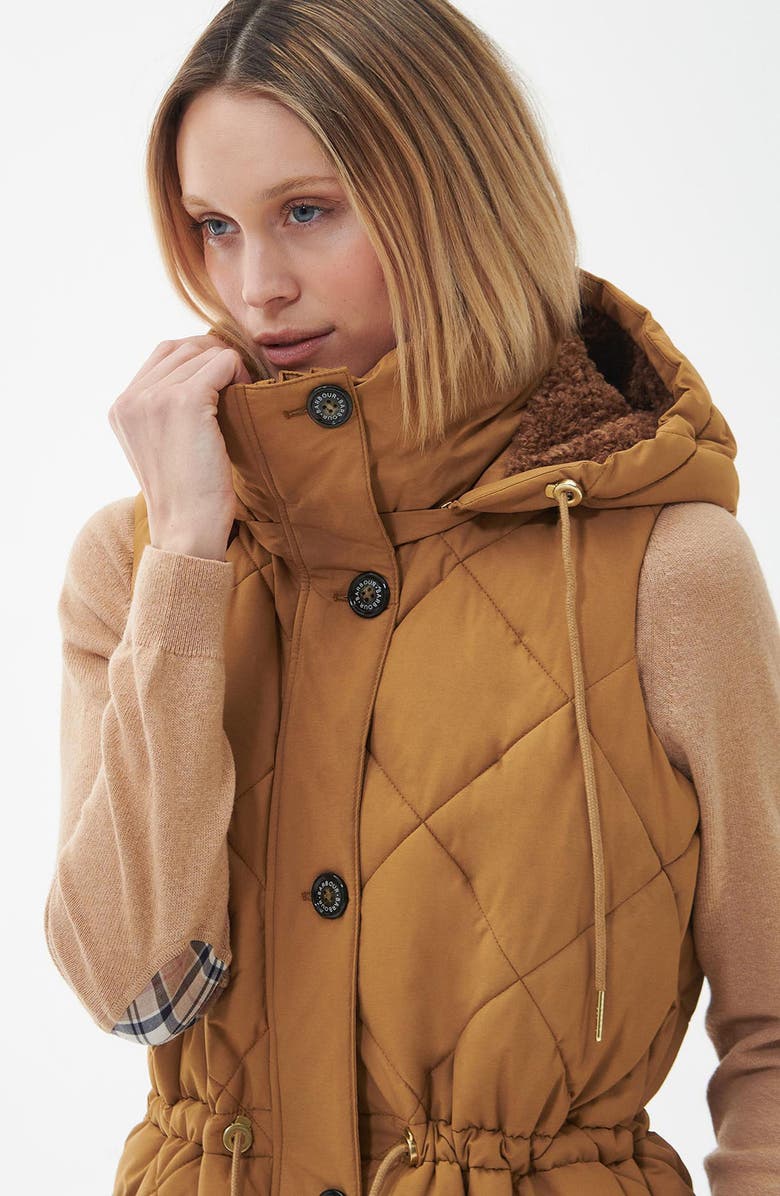 Barbour Orinsay Quilted Hooded Vest, Alternate, color, 