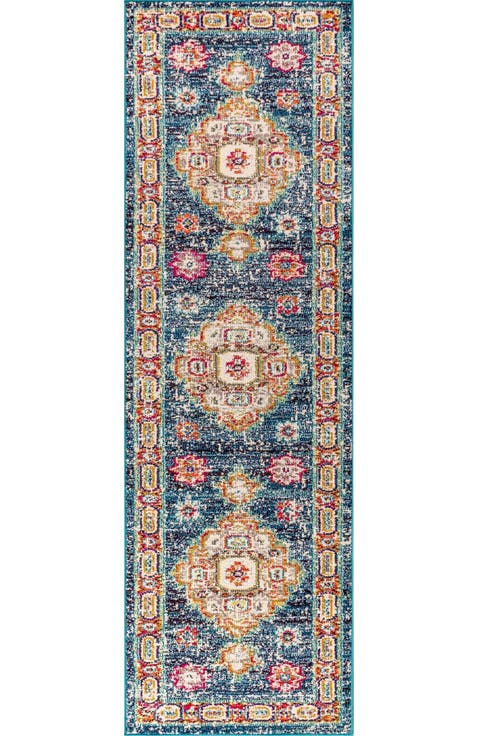Bohemian FLAIR Boho Vintage Medallion Area Rug