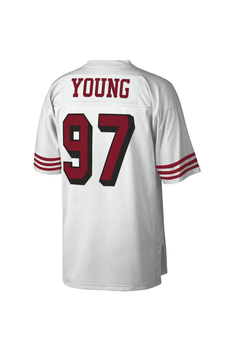 Men's Mitchell & Ness Bryant Young White San Francisco 49ers Legacy Replica Jersey, Alternate, color, White