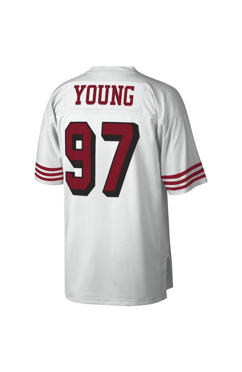 Mitchell & Ness Men's Mitchell & Ness Bryant Young White San Francisco 49ers Legacy Replica Jersey, Alternate, color, White