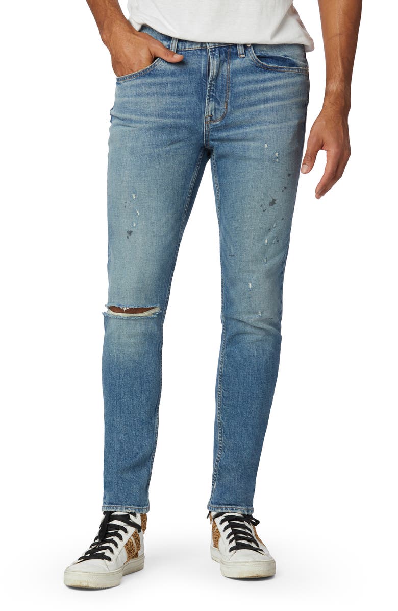 Hudson Jeans Zack Distressed Skinny Fit Jeans, Main, color,