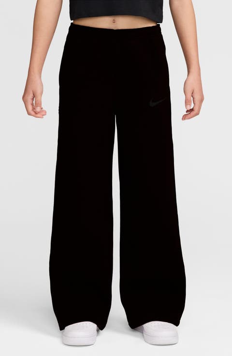 Kids' Studio Fleece Wide Leg Joggers