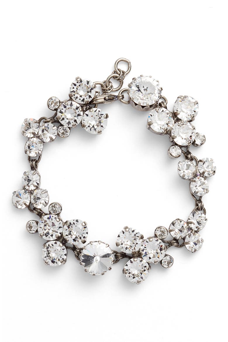 Jewelry Crystal Line Bracelet, Main, color, CLEAR