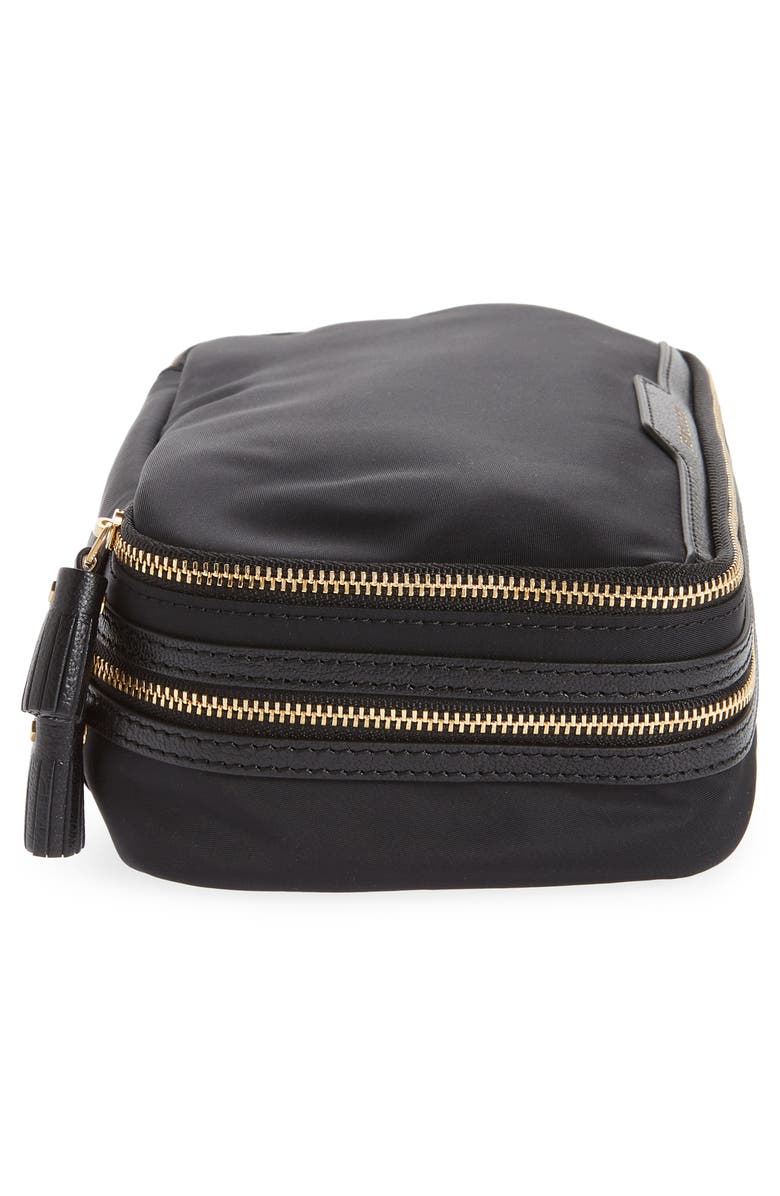 Anya Hindmarch Zip Around Nylon Jewelry Case, Alternate, color,