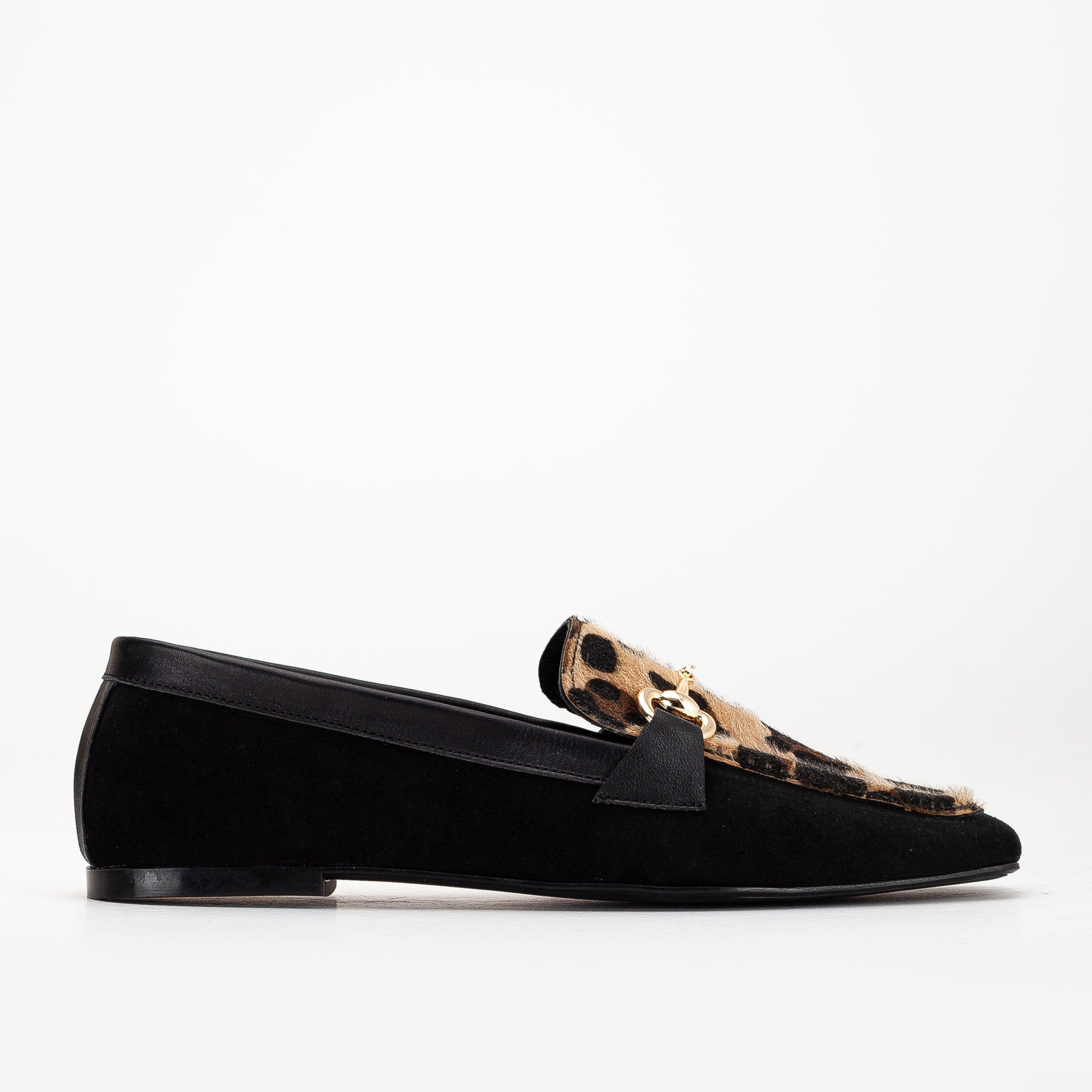 Forever & Always Shoes Mabel Suede Leather Horsebit Loafers, Alternate, color, Black Suede Leather