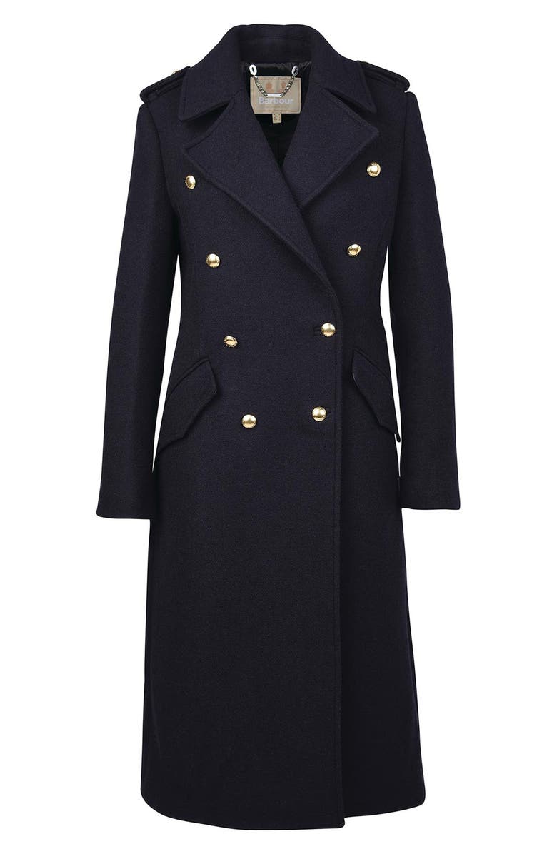 Barbour Inverraray Wool Blend Coat, Alternate, color, 