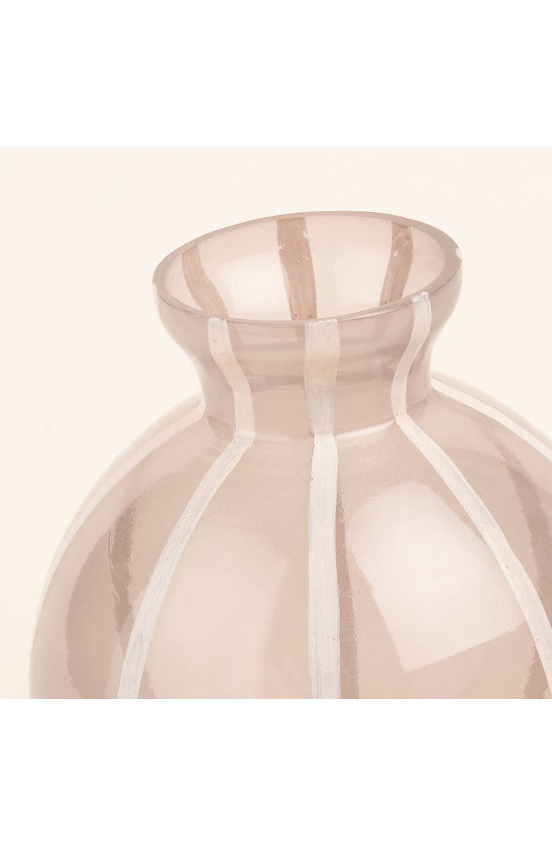 Zsa Zsa Zsu Aravali  Hand Painted Glass Decorative Object 2 Piece Set, Alternate, color, Beige