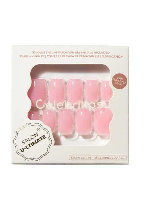 Salon Ultimate Guava Short Round Press-On Nails