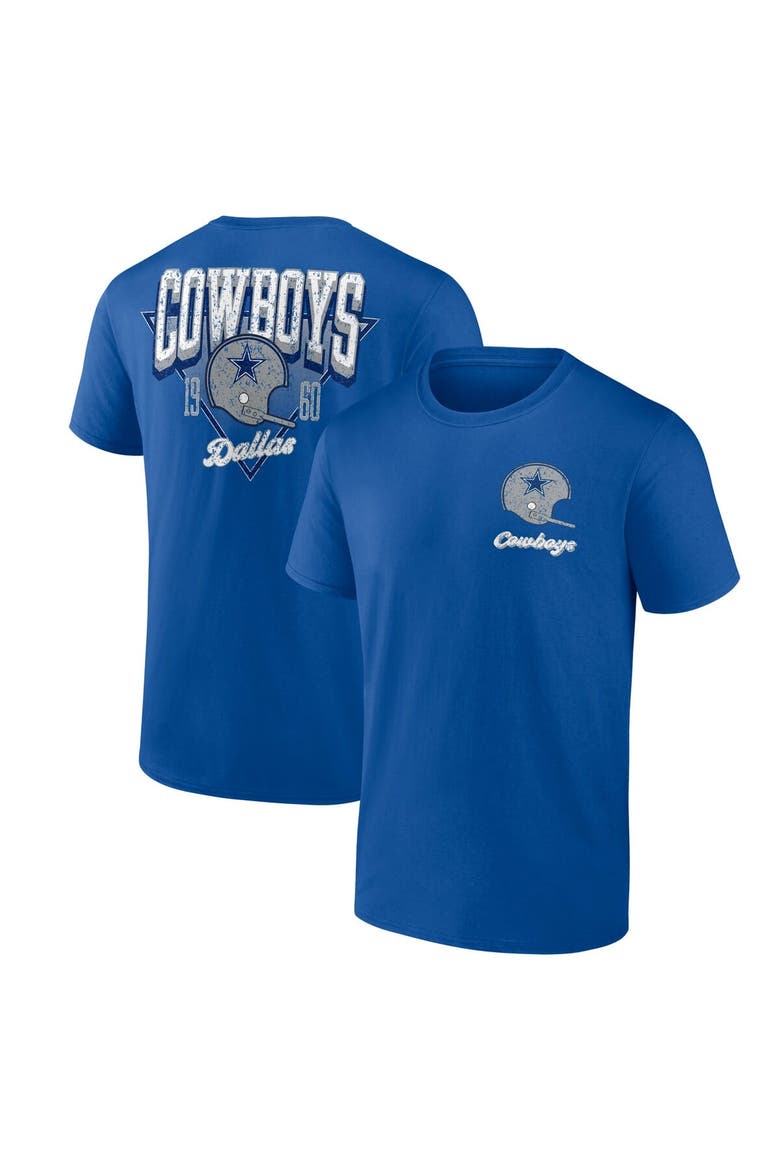 Men's Fanatics Royal Dallas Cowboys Never Over T-Shirt, Main, color, Royal