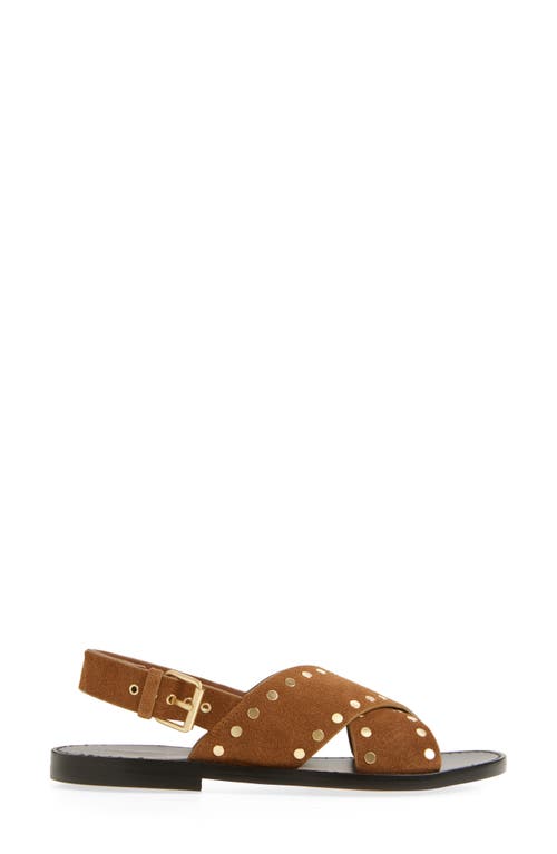 Madewell The Tuley Crossover Sandal In Dried Acorn